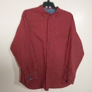 Schmidt Work Wear 2X Red Casual Button Down Shirt with Classic Collar